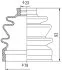 Пильник ШРКШ гумовий + змазка ПЫЛЬНИК К-Т CHEVROLET LACETTI 1.6 (+ABS) ВНЕШН. -ua PROFIT 2710-2641 XLB (фото 2)