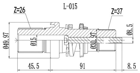 Полуось ПРИВОДНОЙ ВАЛ К-Т VW TRANSPORTER 03-15 PROFIT 2730-3014