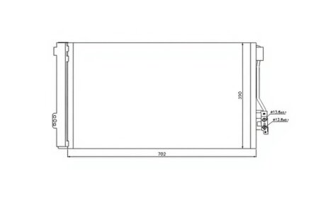 Конденсер кондиціонера КОНДЕНСЕР MERCEDES BENZ VITO 03- -ua PROFIT 3550C1