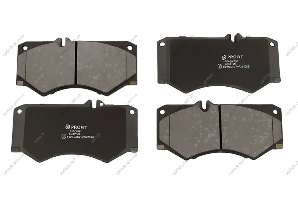Колодки гальмівні дискові ПЕРЕДН MB 207D-210D, 307D-310D, 407D-410D (T1&T2 SERIA) 05.77-95 -ua PROFIT 5000-0239 (фото 1)