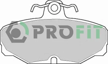 Колодки тормозные дисковые задние FORD SCORPIO 2.0I, 2.0I 16V, 2.3, 2.9I, 2.5TD 01.95-08.98, SIERRA 1.6 PROFIT 5000-0398