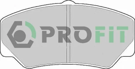 Колодки тормозные дисковые передние FORD TRANSIT 80, 100, 115, 120 10.85-12.91 PROFIT 5000-0450