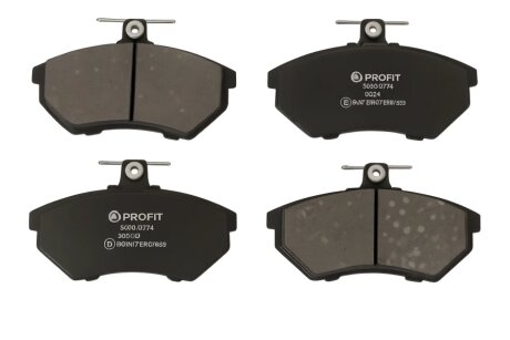 Колодки гальмівні дискові ПЕРЕДН SEAT CORDOBA, IBIZA, TOLEDO 93-99, VW GOLF, VENTO 91-99, PASSAT 88- PROFIT 5000-0774