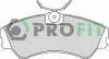 Колодки гальмівні дискові ПЕРЕДН VW TRANSPORTER T4 1.8,1.9,1.9TD, 2.0,2.4D,2.5TDI2.8,2.8TDI 90-99 -ua PROFIT 5000-0785 (фото 1)