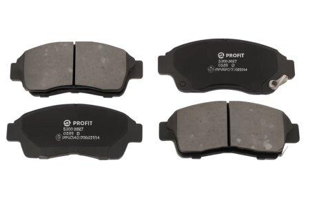 Колодки тормозные дисковые передние TOYOTA CAMRY 91-,CARINA E 92-,CELICA 93-,COROLLA 92-97,RAV4 94-00 PROFIT 5000-0867