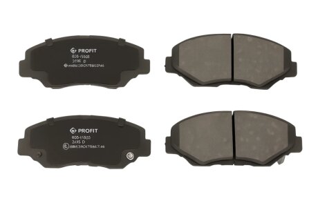 Колодки гальмівні дискові ПЕРЕДН MAZDA 323 (BJ)/626 (GF)/626 WAGON (GW)/ PREMACY (CP) 01.2001- -ua PROFIT 5000-0950