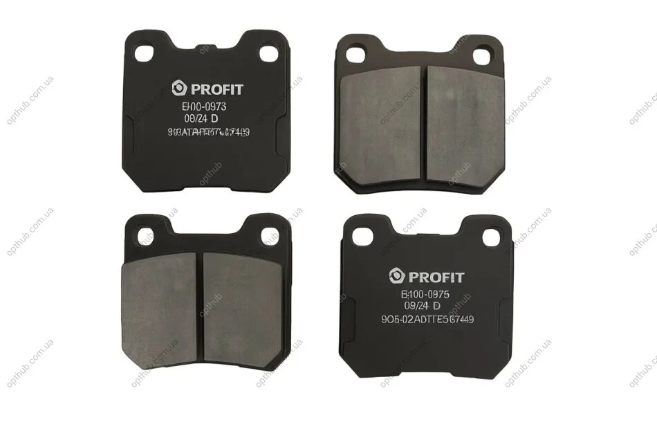 Колодки гальмівні дискові ЗАДН OPEL OMEGA A -94,OMEGA B 94-,VECTRA B 95-;SAAB 900 93-,9-3 98-,9-5 97 -ua PROFIT 5000-0973 (фото 1)
