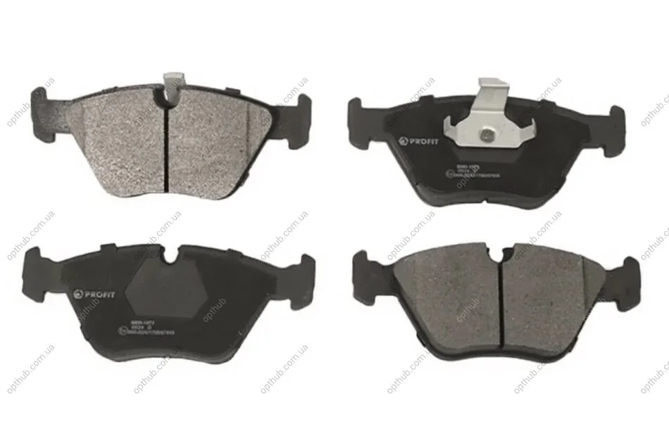 Колодки гальмівні дискові ПЕРЕДН BMW E39 (5 SERIES) 2.0I, 2.3I, 2.5TD,2.5TDS, 2.8I, 3.0D, 3.5I 11.96 -ua PROFIT 5000-1073 (фото 1)