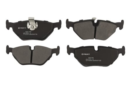 Колодки гальмівні дискові ЗАДН BMW 5 SERIES (E39) 95-03, 5 SERIES (E39) TOURING 97-04 -ua PROFIT 5000-1075
