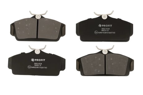 Колодки гальмівні дискові ПЕРЕДН NISSAN PRIMERA 1,6 1,8 2,0 96- ALMERA 1,5 1,8 2,2D 00- -ua PROFIT 5000-1096