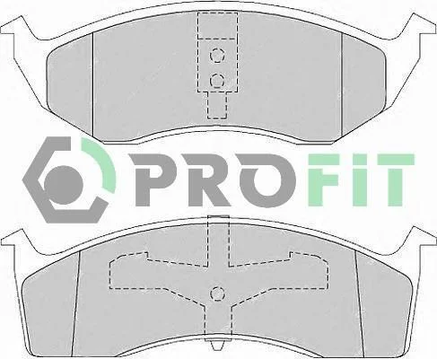 Колодки гальмівні дискові PROFIT 5000-1098 (фото 1)