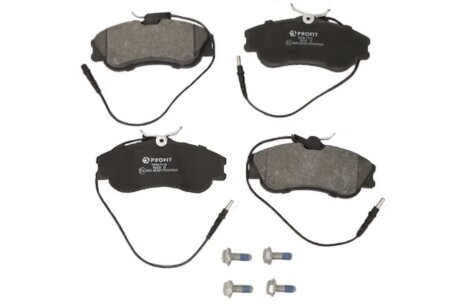 Колодки гальмівні дискові ПЕРЕДН CITROEN BERLINGO 97-01,XSARA 97-,PEUGEOT 306 97-,PARTNER 97-02 -ua PROFIT 5000-1112