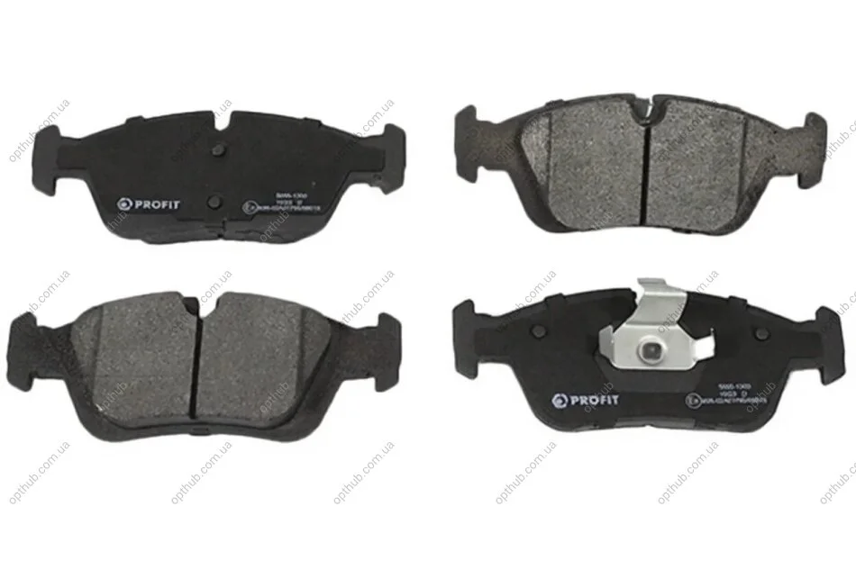 Колодки гальмівні дискові ПЕРЕДН BMW E36 (3 SERIES) 1.6I, 1.8I, 1.9, 2.0I, 2.3I, 2.5I 1.8TD 12.90-09 -ua PROFIT 5000-1300 (фото 1)