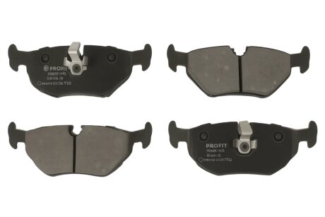 Колодки гальмівні дискові ЗАДН BMW 3 SERIES (E46) 98-05, 3 SERIES (E46) TOURING 01-05, ROVER 75 99- -ua PROFIT 5000-1301