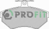 Колодки гальмівні дискові ПЕРЕДН SEAT CORDOBA 98-,IBIZA 98-,;VW GOLF 95-98,POLO 96-99,CADDY 98- -ua PROFIT 5000-1312 (фото 1)