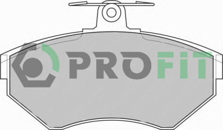 Колодки гальмівні дискові ПЕРЕДН SEAT CORDOBA 98-,IBIZA 98-,;VW GOLF 95-98,POLO 96-99,CADDY 98- -ua PROFIT 5000-1312