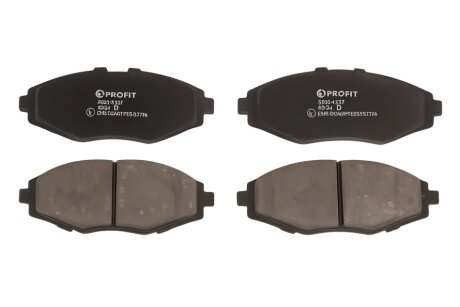 Колодки гальмівні дискові ПЕРЕДН GM DAEWOO MATIZ 0,8 1,1 05- LANOS 1,5 99- R13 -ua PROFIT 5000-1337