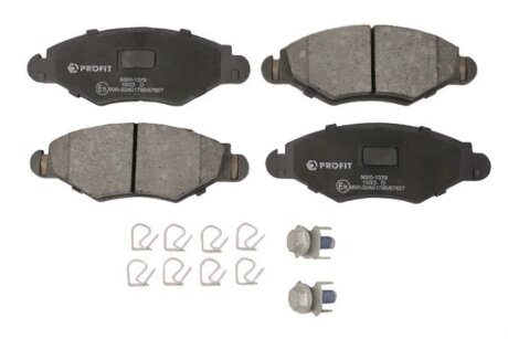 Колодки гальмівні дискові ПЕРЕДН CITROEN XSARA 98-05, PEUGEOT 206 98-, PEUGEOT 306 94-01 -ua PROFIT 5000-1378