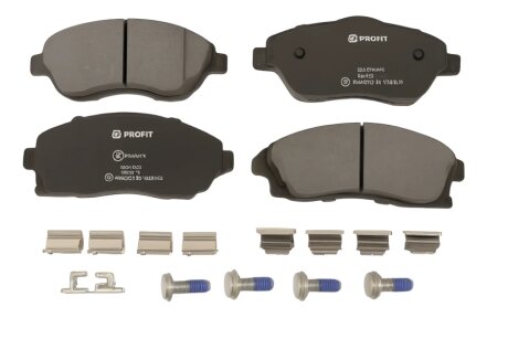 Колодки гальмівні дискові ПЕРЕДН OPEL COMBO 1.3-1.7 01-,CORSA C 00-,MERIVA 1.4-1.6 04-2010 -ua PROFIT 5000-1424