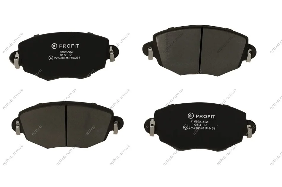 Колодки гальмівні дискові ПЕРЕДН FORD MONDEO 1.8 16V, 2.0 16V, 2.0DI, 2.5V6 11.00-, JAGUAR TYPE X 2. -ua PROFIT 5000-1425 (фото 1)