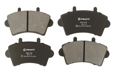 Колодки гальмівні дискові ПЕРЕДН NISSAN INTERSTAR 1.9TD-3.0TD DCI 80-140 02-,OPEL MOVANO,RENAULT MAS -ua PROFIT 5000-1452
