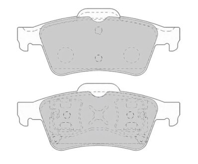 Колодки гальмівні дискові ЗАДН RENAULT LAGUNA II 1.6I 16V,1.8 16V,1.9 DTI, 1.9 DCI, 2.0, 2.0 16V, 2. PROFIT 5000-1540