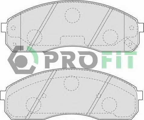 Колодки гальмівні дискові ПЕРЕДН KIA CARNIVAL 2.5 V6,2.9 CRDI 01-06,PREGIO 2.5 TCI 03- -ua PROFIT 5000-1595 (фото 1)