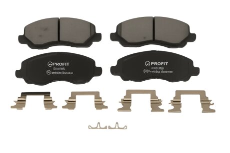 Колодки гальмівні дискові ПЕРЕДН MITSUBISHI LANCER 03-,MITSUBISHI OUTLANDER 03-,MITSUBISHI SPACE RUN -ua PROFIT 5000-1621