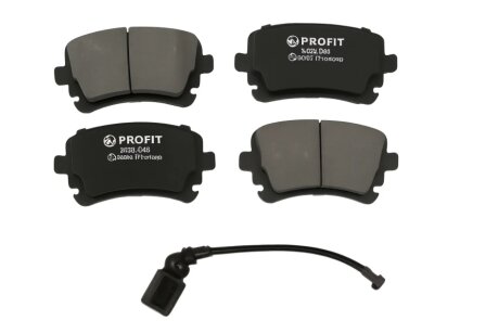 Колодки гальмівні дискові ЗАДН AUDI A4/A6/A8 03.2003-,VW MULTIVAN V /TRANSPORTER V 02.2004- -ua PROFIT 5000-1644