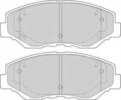 Колодки гальмівні дискові ПЕРЕДН HONDA ACCORD 2.0-2.4 03-, CR-V 2.0 02-06 -ua PROFIT 5000-1658