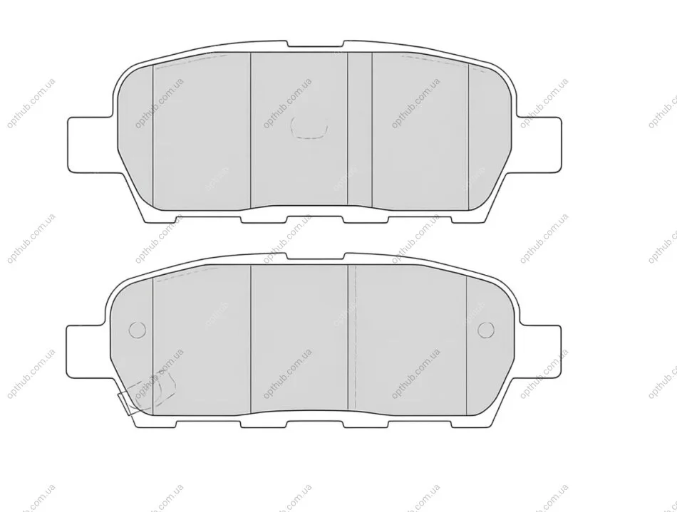 Колодки гальмівні дискові ЗАДН NISSAN CUBE 1.6,1.5DCI 09-,MURANO 3.5 05-,QASHQAI 2.0, 2.0DCI,1.5DCI PROFIT 5000-1693 (фото 1)