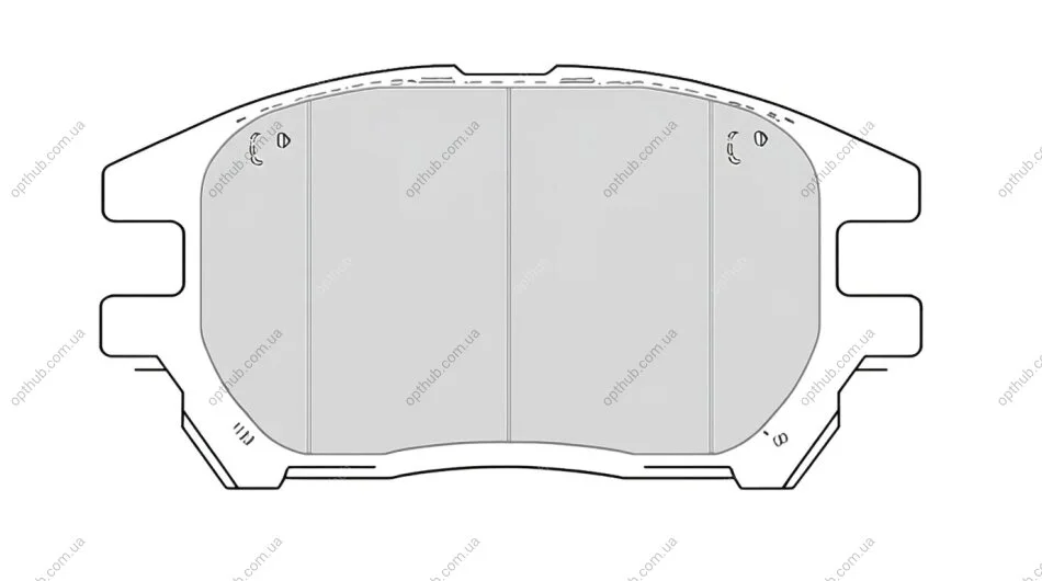 Колодки тормозные дисковые ПЕРЕДНИЙ КЕРАМИКА LEXUS RX 350 (ACEBONO) 03- PROFIT 5000-1697 C (фото 1)