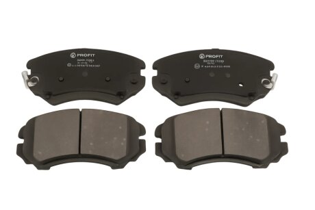Колодки гальмівні дискові ПЕРЕДН HYUNDAI SONATA 2,0 2,7 01- TUCSON 2,0 2,7 04-, COUPE 1,6 2,0 2,7 02 -ua PROFIT 5000-1733