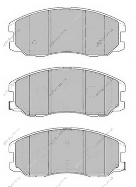 Колодки гальмівні дискові ПЕРЕДН OPEL ANTARA, 2.4, 3.2 V6, 2.0 CDTI 05/06- CHEVR CAPTIVA 2.0-3.2 06- -ua PROFIT 5000-1934 (фото 1)