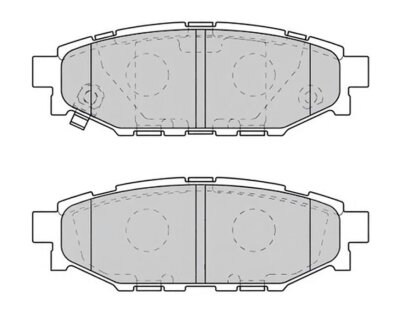 Колодки гальмівні дискові ЗАДН SUBARU LEGACY (СЕДАН), FORESTER, IMPRESA 2003- -ua PROFIT 5000-1947
