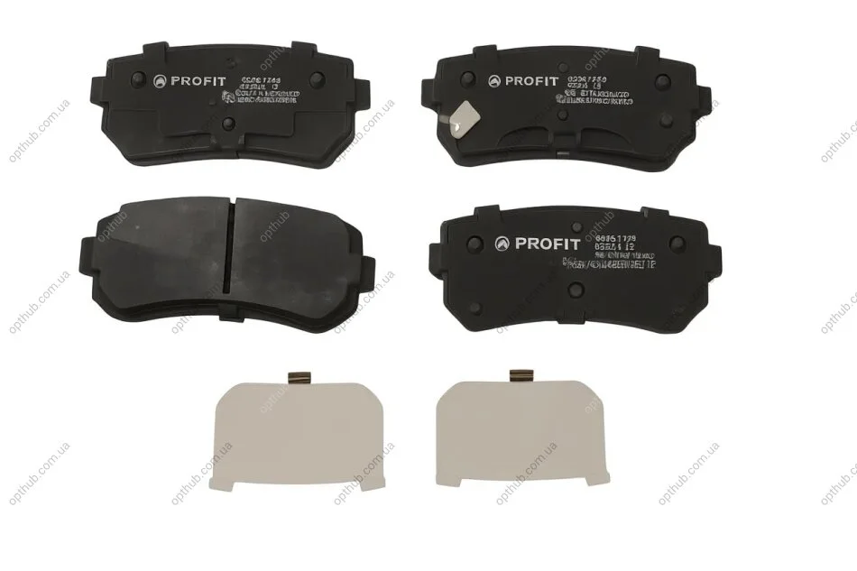 Колодки гальмівні дискові ЗАДН HYUNDAI ACCENT 1.4I-1.6I 06-,I20 1.2I-1.6I 08-,I30 1.4-2.0 08-;KIA CE -ua PROFIT 5000-1956 (фото 1)