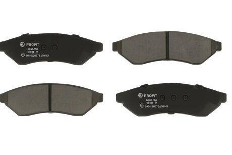 Колодки гальмівні дискові ЗАДН CHEVROLET EVANDA 03.2005-,DAEWOO EVANDA 08.2002- -ua PROFIT 5000-1986