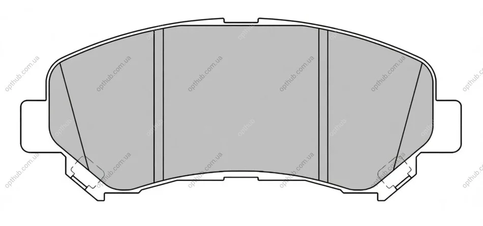 Колодки гальмівні дискові ПЕРЕДН NISSAN QASHQAI 07-, X-TRAIL 07-, RENAULT KOLEOS 08- -ua PROFIT 5000-2011 (фото 1)