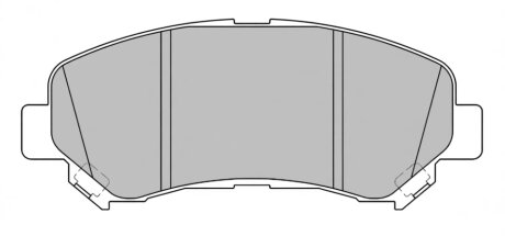 Колодки гальмівні дискові ПЕРЕДН NISSAN QASHQAI 07-, X-TRAIL 07-, RENAULT KOLEOS 08- -ua PROFIT 5000-2011