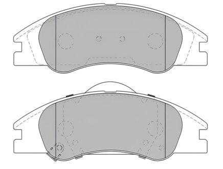 Колодки гальмівні дискові ПЕРЕДН KIA CERATO 1.5CRDI-2.0CRDI 04- -ua PROFIT 5000-2050