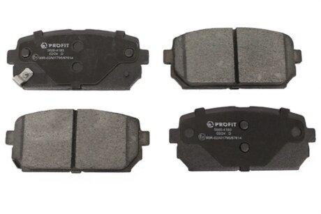 Колодки гальмівні дискові ЗАДН KIA CARENS III 2.0 CRDI, 2.0 CVVT 09/06-- -ua PROFIT 5000-4193