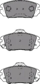 Колодки гальмівні дискові ПЕРЕДН HYUNDAI GRANDEUR 2.7,3.3,2.2CRDI 05-,SONATA V 2.0 VVTI GLS,2.4,3.3, -ua PROFIT 5000-4246