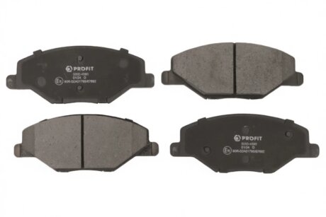 Колодки гальмівні дискові ПЕРЕДН SKODA RAPID 1.6, 1.6 TDI 10/11-,FABIA 1.2 11/11-,VW POLO 1.4, 1.6, -ua PROFIT 5000-4590