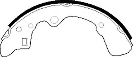 Колодки гальмівні барабанні MAZDA 626 2.0D SED,H/B GD1 RF 1997CC OHC FWD 5 MTM 88-91 -ua PROFIT 5001-0276