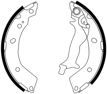 Колодки гальмівні барабанні ЗАДН HYUNDAI GEZT 1,1 1,3 1,4 1,5 00- БЕЗ ABS -ua PROFIT 5001-4083
