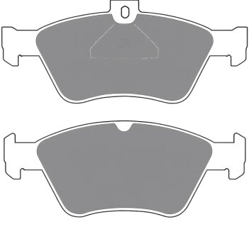 Колодки гальмівні дискові ПЕРЕДН PREMIUM MERCEDES C (W202) 93-00. E (W210) 95-02 -ua PROFIT 5005-1049
