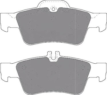 Колодки гальмівні дискові ЗАДН PREMIUM MERCEDES E (W211) 02-. S (W220) 98-05 -ua PROFIT 5005-1526