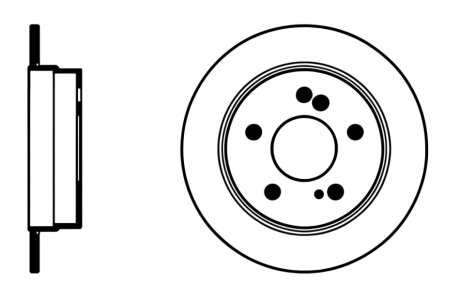 Диск гальмівний PROFIT 5010-0122