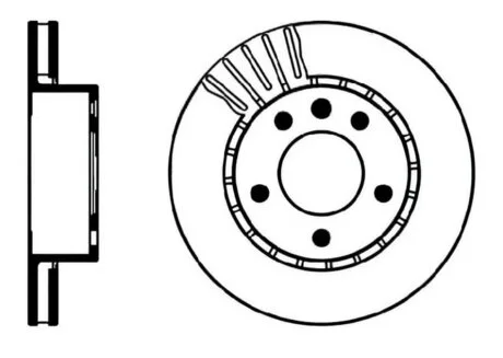 Диск гальмівний ПЕРЕДН OPEL OMEGA A,SW/CARLTON III 9/86-3/94 VENT -ua PROFIT 5010-0188
