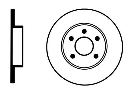 Диск тормозной PROFIT 5010-0205